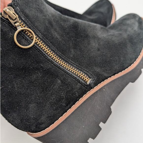 Vionic Hazal Ankle Boots Water Repellent Side Zip Women's Black Size US7 EU37 - Picture 13 of 13